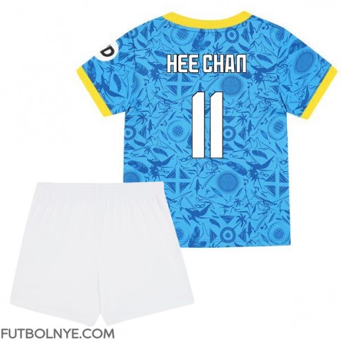 Camiseta Wolves Hee-chan Hwang #11 Tercera Equipación para niños 2025-26 manga corta (+ pantalones cortos)